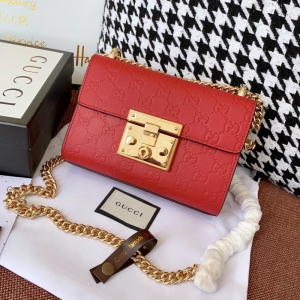 409487 Gucci Padlockϵ�� Signature ��Ƥ �����米�� ��ɫ