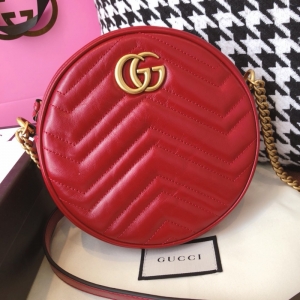 550154 Gucci GG Marmontϵ��Բ������米�� �ų�Բ���� ��ɫ