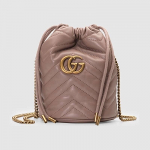 575163 Gucci GG Marmontϵ������ˮͰ�� GucciԲͲ�� �ҷ�ɫ