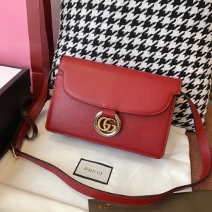 596478 Gucci 2019�ﶬ˿���к�ţƤ��米�� �ų۵���б��� ��ɫ