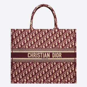 M1286 Dior Book Tote ����ִ� �ƺ�ɫ Oblique ӡ��
