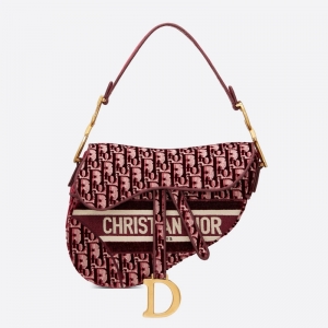 M0446 Dior Saddle������ Dior Oblique �廨˿�� �ƺ�ɫ