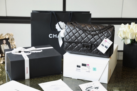 A37587 ���ζ�Chanel2.55������СţƤ���ɫ���� ��ź�ɫ