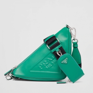 1BH190 ������Prada Triangle Ƥ�����ǰ� PradaŮ�� ��ɫ