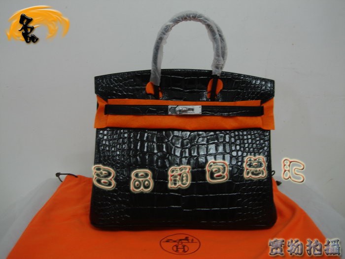 Hermes 手提包 Hermes 鳄鱼纹 时尚女包 Hermes Birkin 铂金包 Hermes 35 Birkin