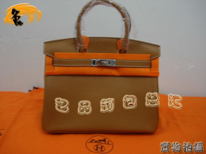 Hermes 手提包 Hermes女包 Hermes Birkin铂金包 Hermes 30 Birkin 荔枝纹