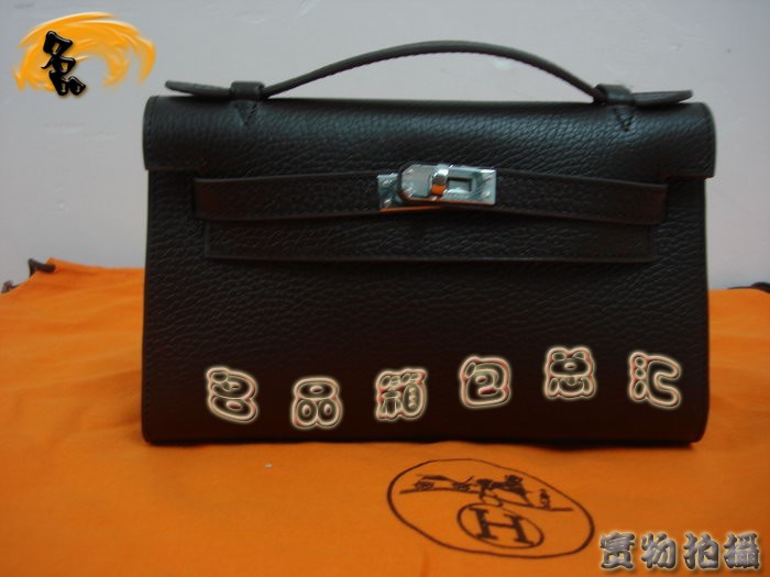 Hermes mi niKelly Bag Hermes女包 Hermes 手提包 Hermes 荔枝纹 Hermes时尚女包