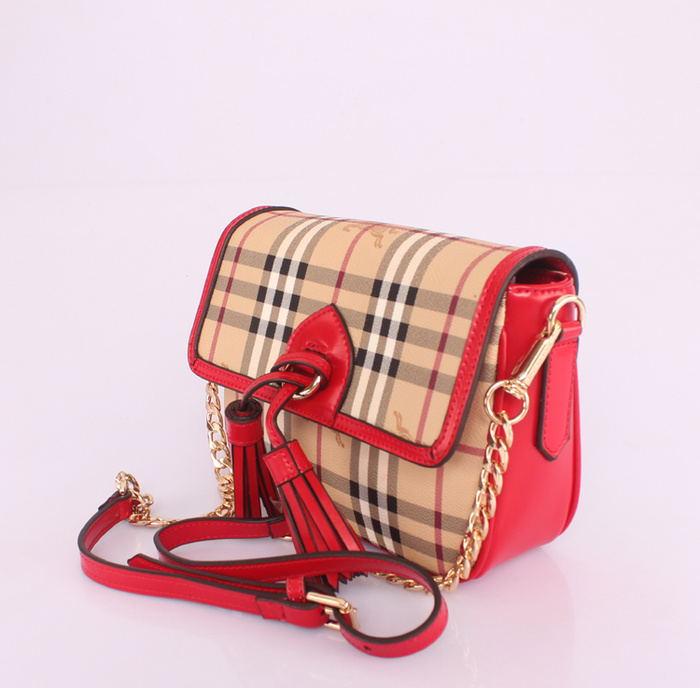 Burberry巴宝莉新款女包 5001010大红